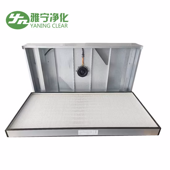 Yaning flujo de aire laminar FFU, filtro HEPA con ventilador o motor